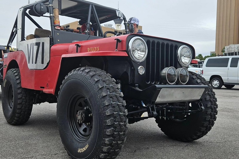 Cody Sears racing Mint 400 in 1949 Willys, “bone stock besides off-road tires and safety&nbsp;gear”