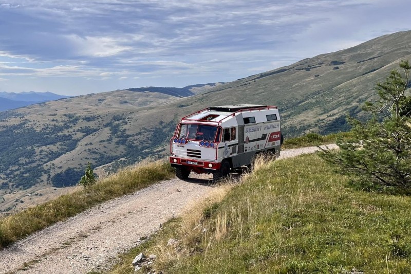 Former Dakar Tatra 815 converted into camper