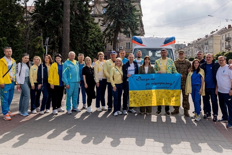 Ukraine NOC donates ambulance to Volyn NGU