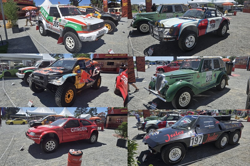 Dakar cars on display at Le Mans&nbsp;Classic