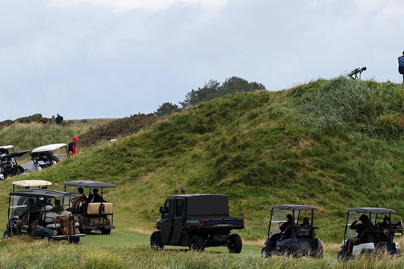 Armored Polaris Ranger used as Trump’s “Golf Force&nbsp;One”