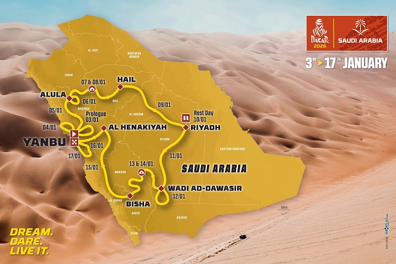 2026 Dakar Rally&nbsp;route