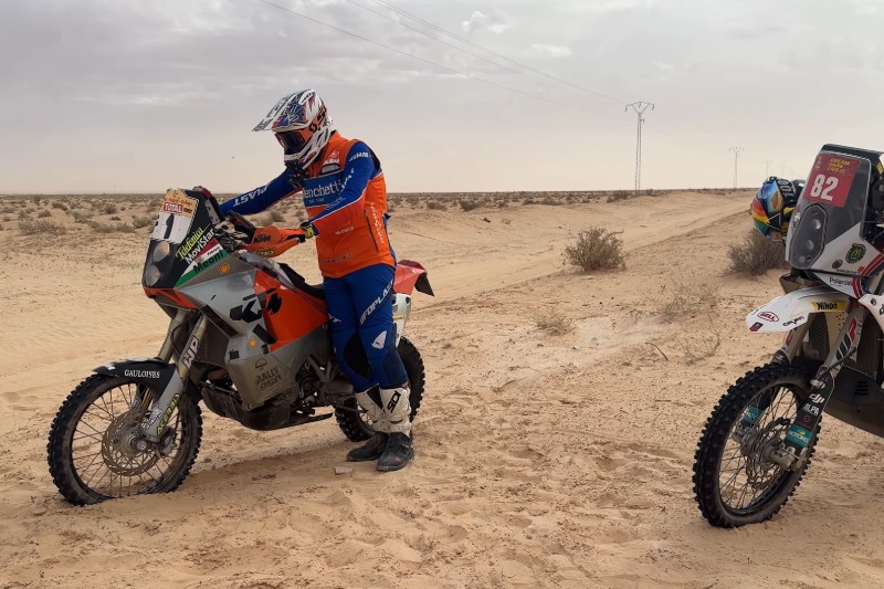 Gioele Meoni, Andy Winkler follow 2003 Dakar’s Stage 5&nbsp;route