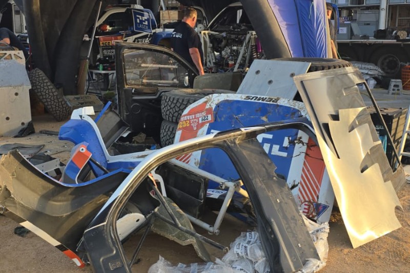 Daniel Schroder’s Dakar rollover caused by&nbsp;barrel