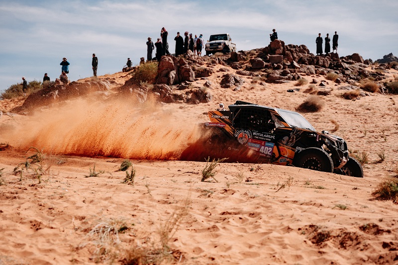 When Gerard Farres did the Dakar Rally in a “Dragon Ball” car