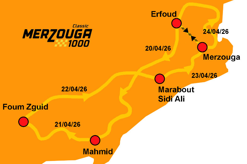 2026 Merzouga 1000 Classic route