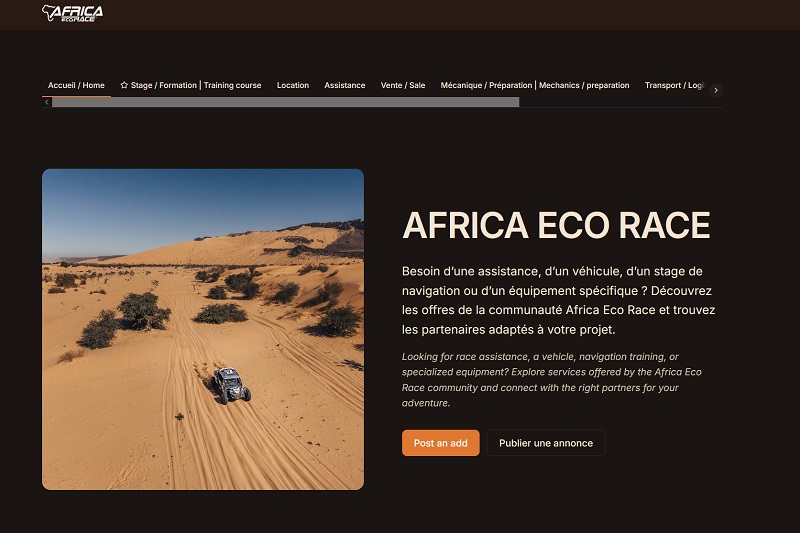 Africa Eco Race Marketplace now open