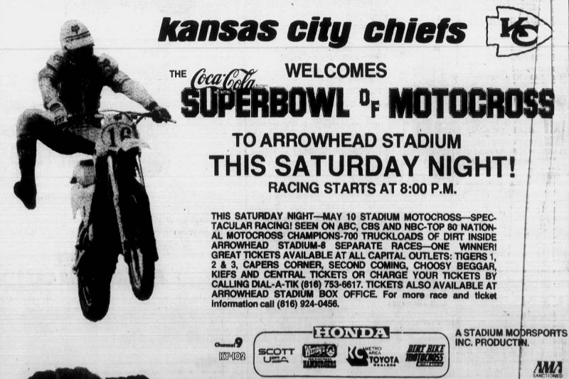 ’80s Supercross venue Arrowhead Stadium restores original name