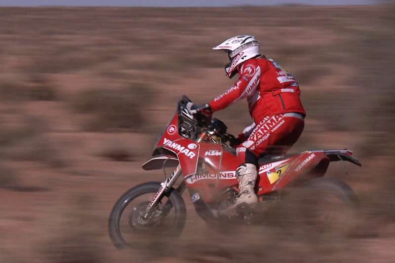 Gerard Farres returning to Dakar on bike
